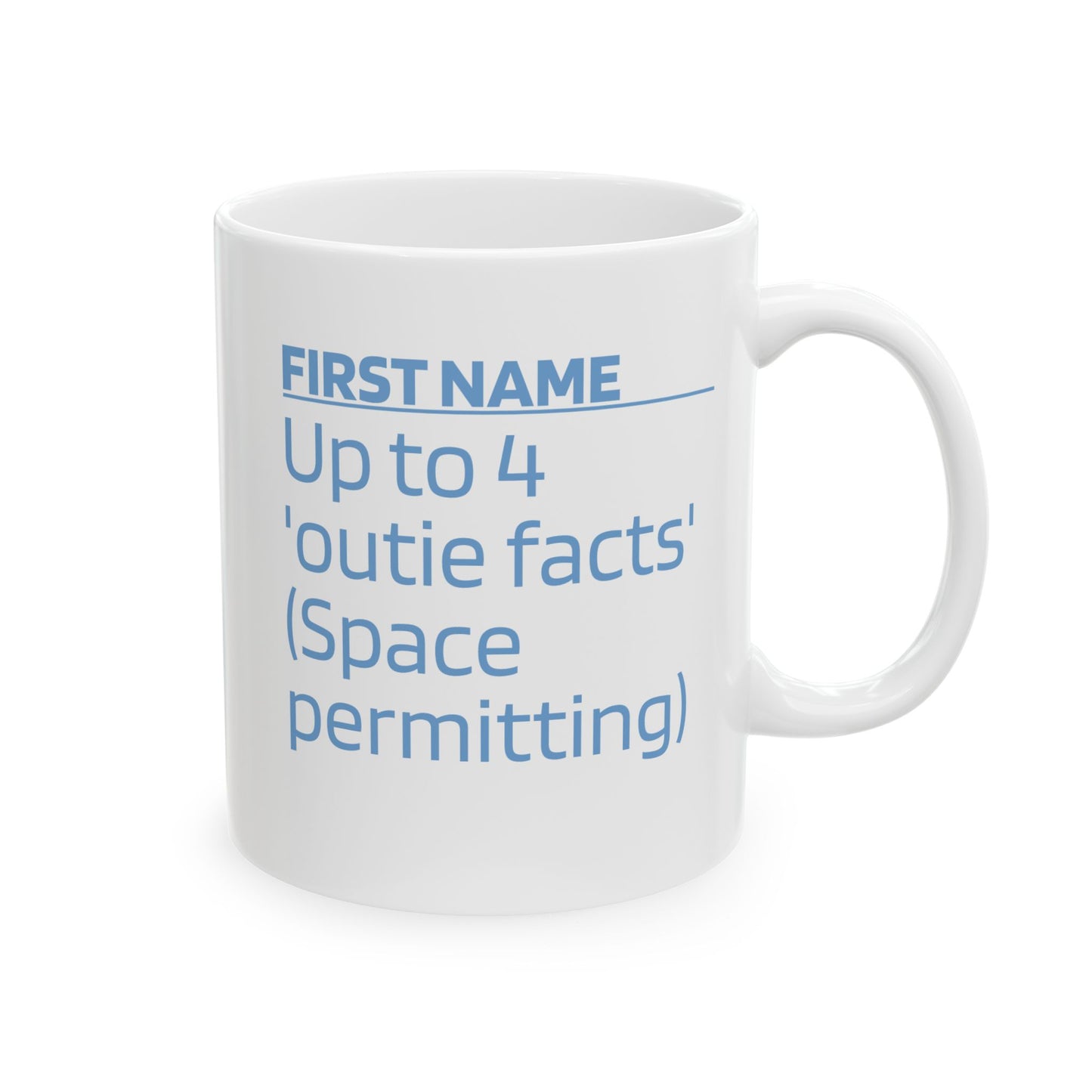 Your Outie's Facts Mug — Personalised Lumon Ceramic Cup