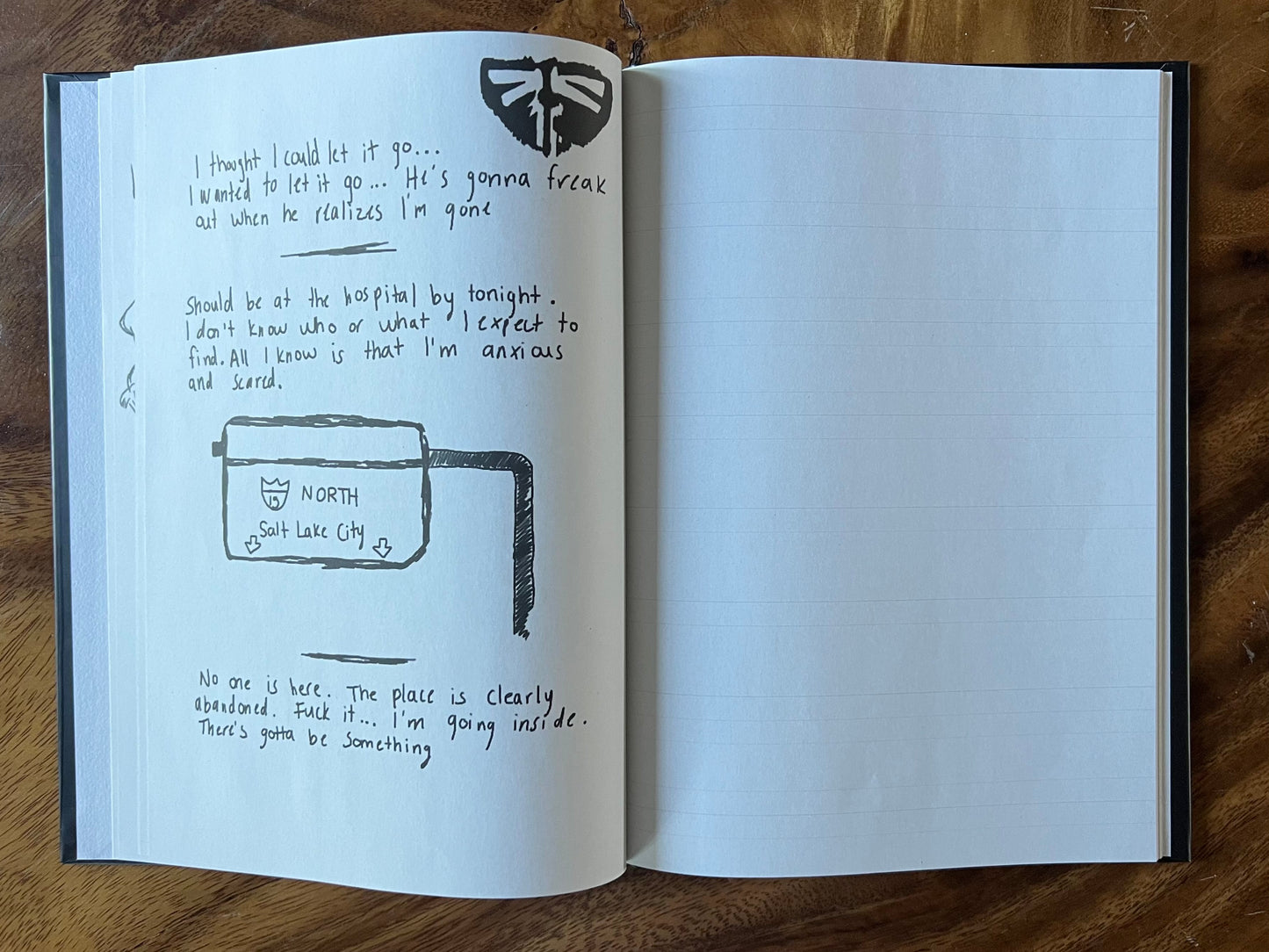 TLOU Journal Book Replica Hardcover — 48 Page Hardcover Collectible
