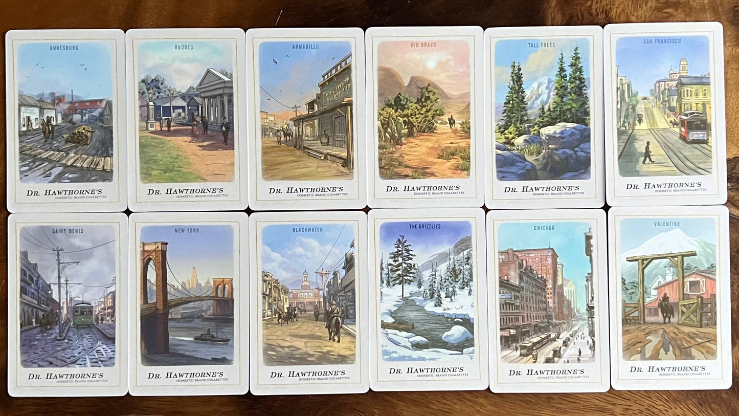 RDR2 Collectible Cigarette Card Set Replica— Complete 144 Card Series